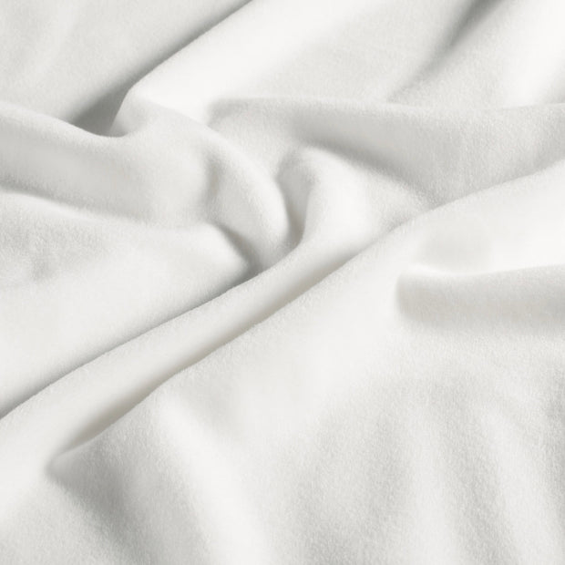 Supersoft Velvet fabrik Uni Wollweiß