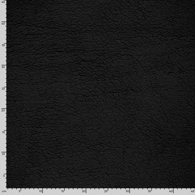 Fake Fur fabric Unicolour Black
