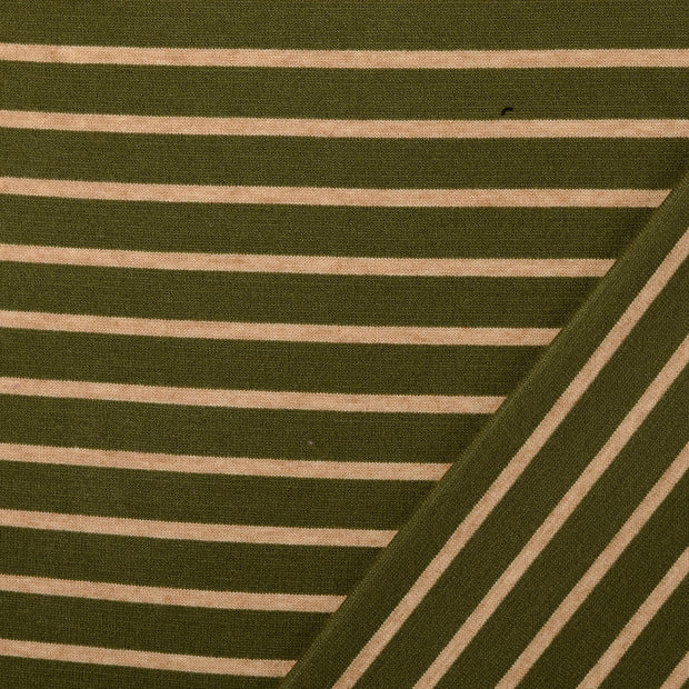 Heavy Knit fabrik Olivgrün Jacquard 