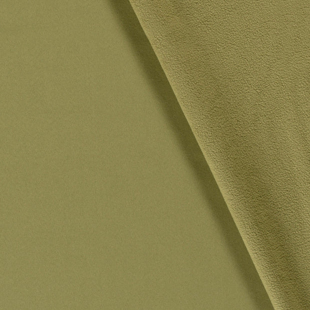 Softshell fabric Unicolour Khaki Green