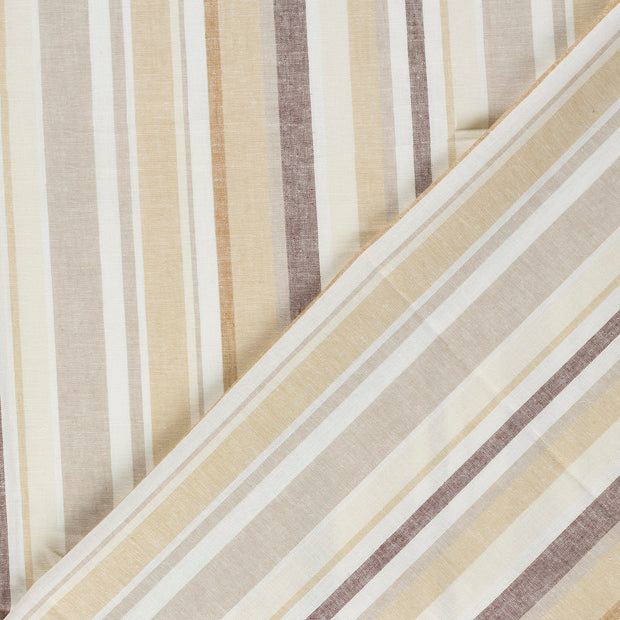 Linen fabric Stripes yarn dyed 