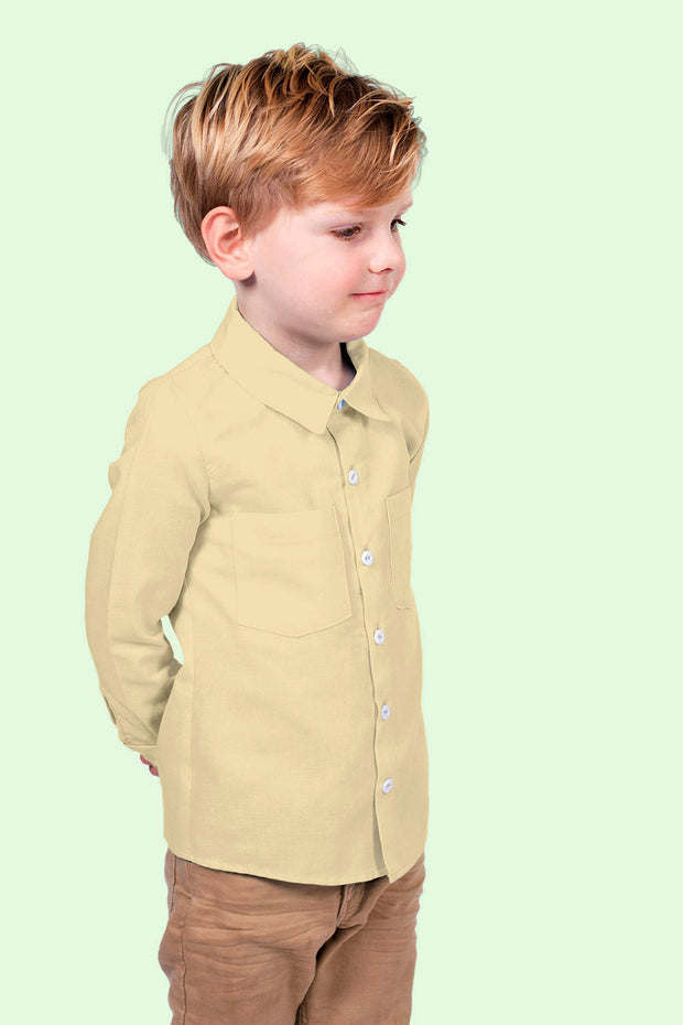 Baumwolle Popeline GOTS fabrik Uni Beige