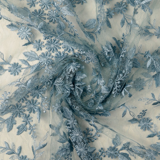 Dentelle tissu Bleu clair 