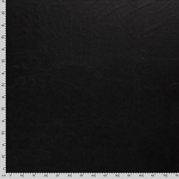 Cuir Suèdé tissu Unicolore Noir
