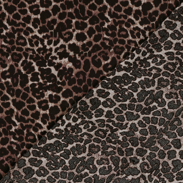 Crêpe tissu Panther imprimé 