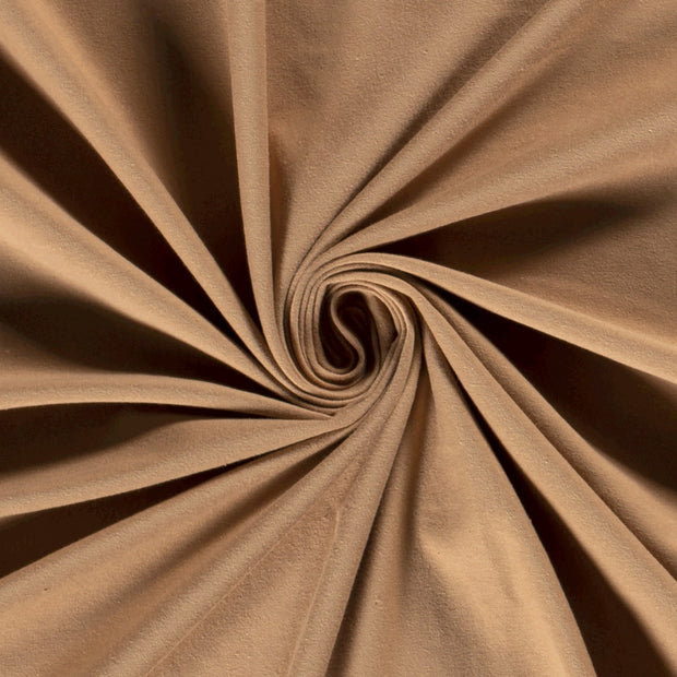 Jersey fabric Unicolour Nutmeg