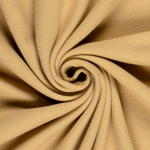 Microfleece tissu Unicolore Camel