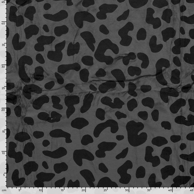 Nicky velours fabric Panther Dark Grey