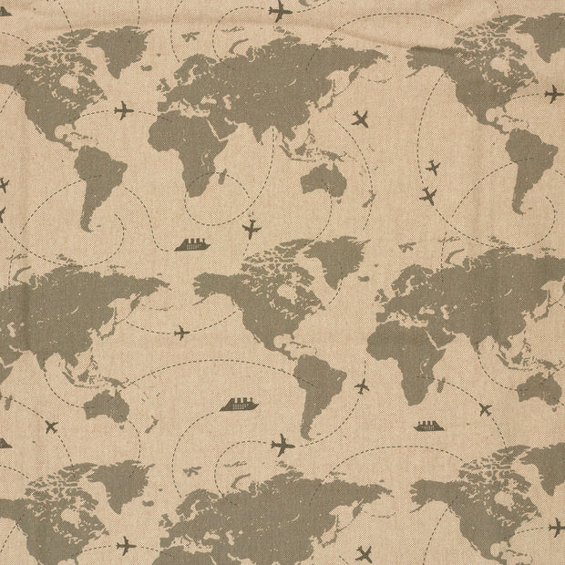 Aspect Lin tissu Beige mat 