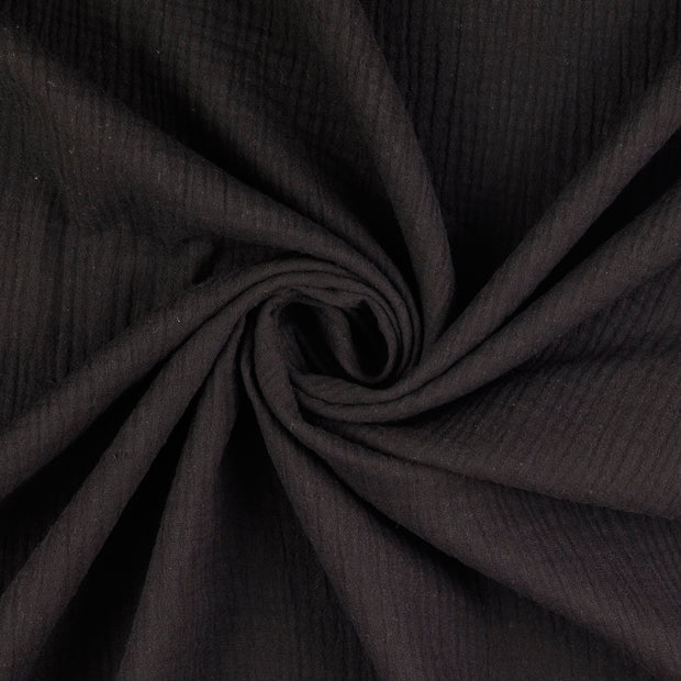 Muslin fabric black 