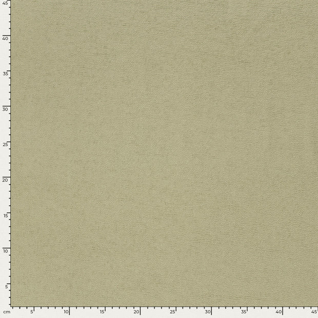 Terry Crêpe tissu Unicolore Vert Olive