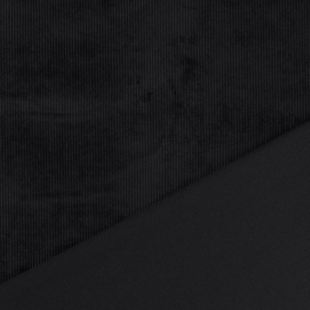 Corduroy 4.5w fabric black 