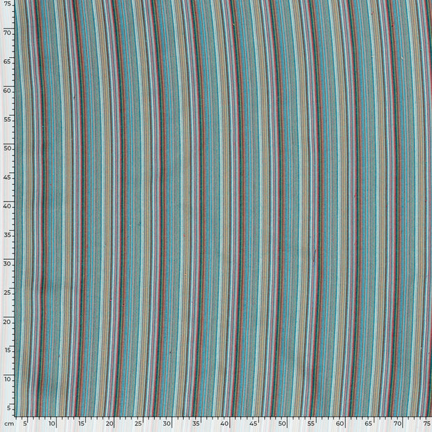 Jacquard tissu rayures Multicolore
