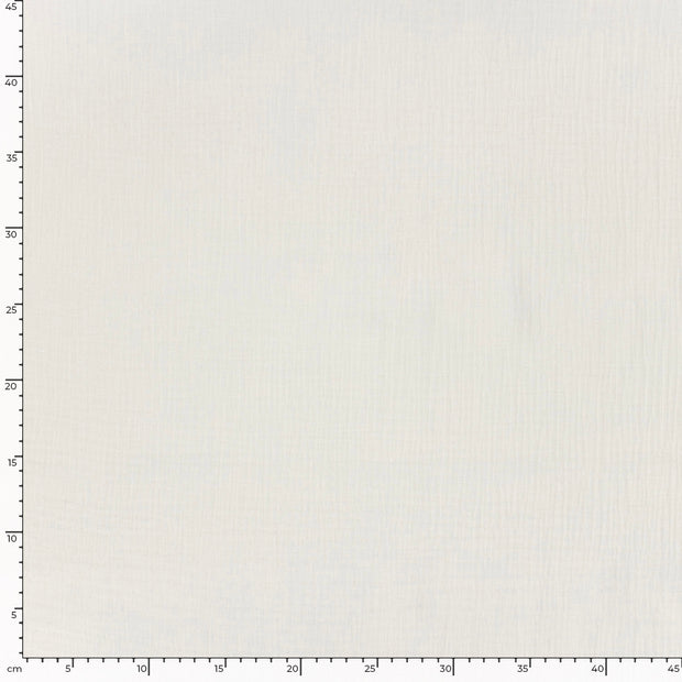 Musselin extra breit fabrik Uni Ivory