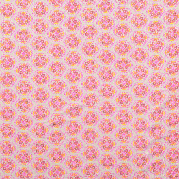 Popeline de Coton tissu Rose