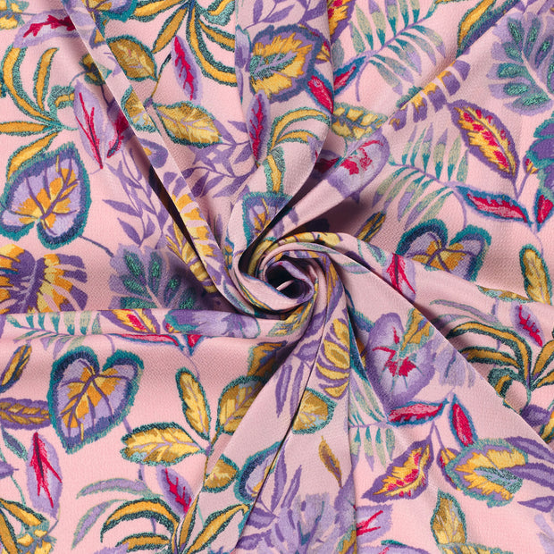 Polyester Bubble tissu Rose clair imprimé 