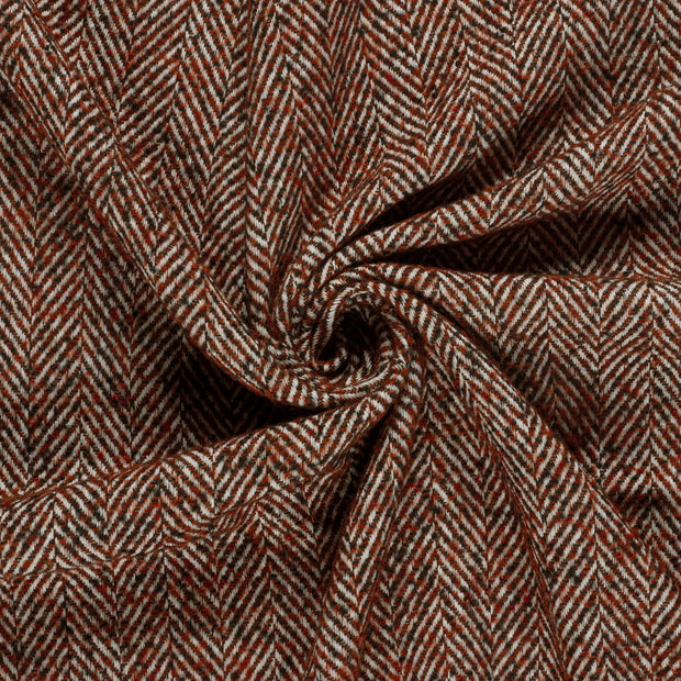 Jacquard fabrik Ziegel gebürstet 