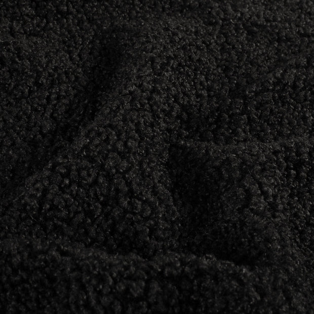 Bouclé tissu Unicolore Noir