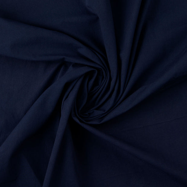Cotton Poplin fabric navy 