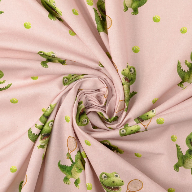 Cretonne tissu Vieux rose 
