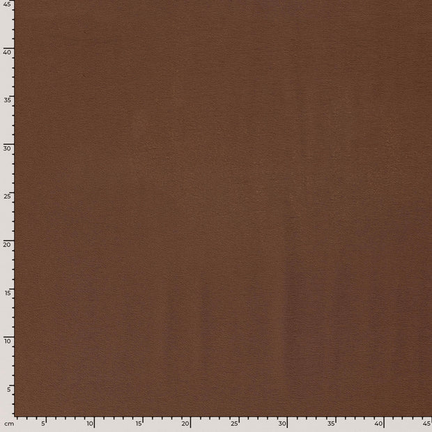 Terry Crepe fabric Unicolour Rust