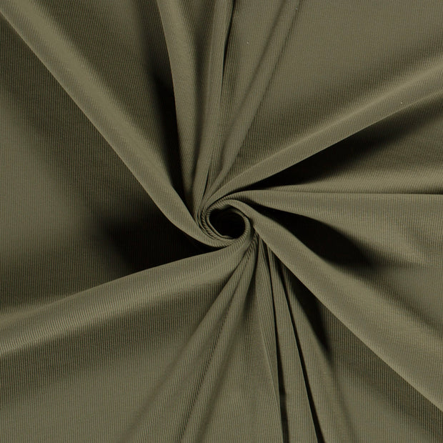 Rib Jersey fabric Forest Green 
