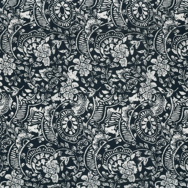 Borken Crepe fabric Navy matte 