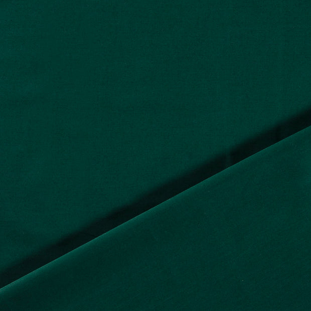 Popeline de Coton tissu Unicolore Vert Forêt