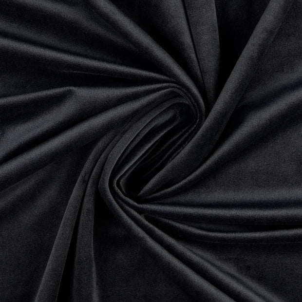 Velvet fabric black 