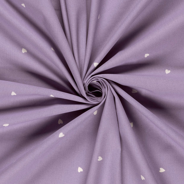 Cotton Poplin fabric Lila printed 