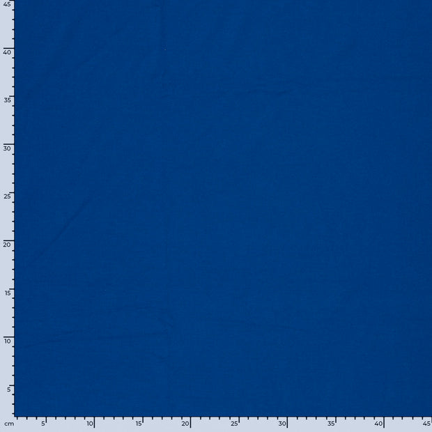 Jersey de Bambou tissu Unicolore Cobalt