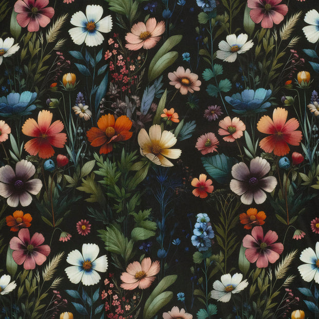 Panama fabric Black matte 