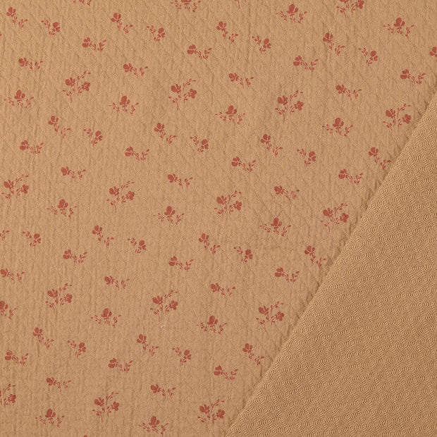  fabric Beige printed 