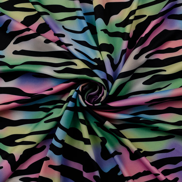 Jersey de Polyester tissu multicolore 