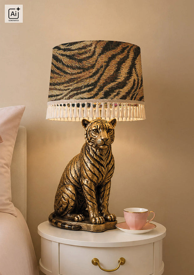 Gobelin tissu tigres Beige