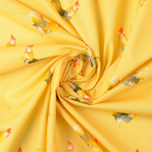 Cretonne tissu Jaune 