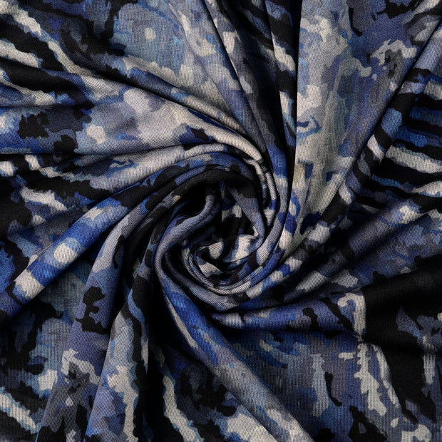 Jersey de Coton tissu Bleu clair 
