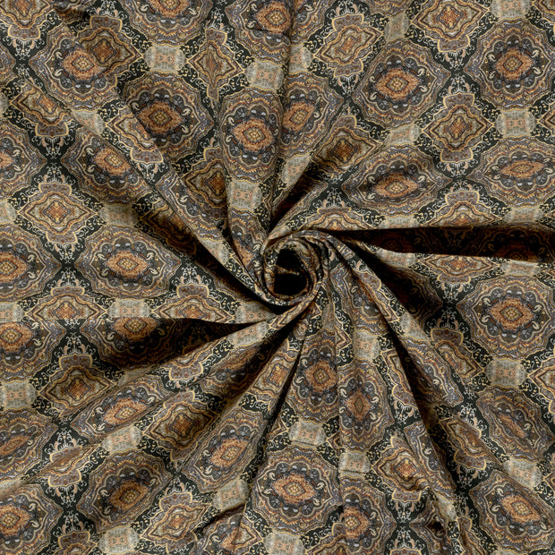 Popeline de Coton tissu Gris 