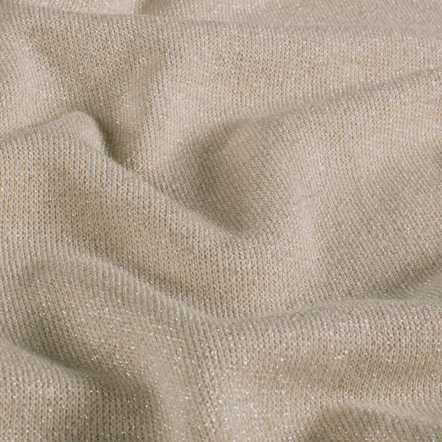 Heavy Knit fabrik Melange Beige