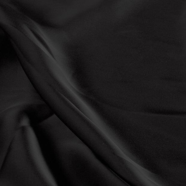 Satin fabric Unicolour Black