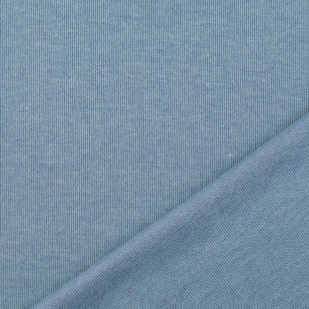 Heavy Knit fabrik Indigoblau gefärbt 