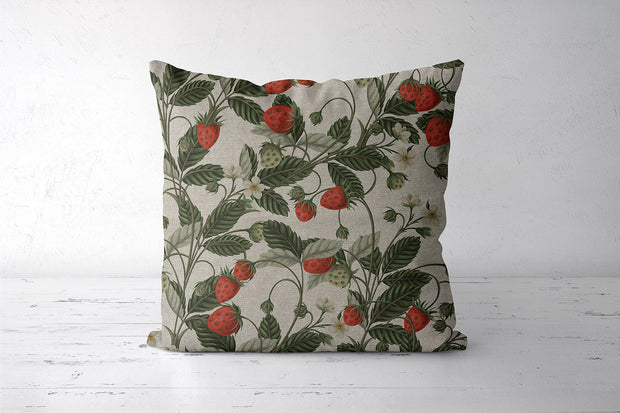 Linen Look fabric Red matte 