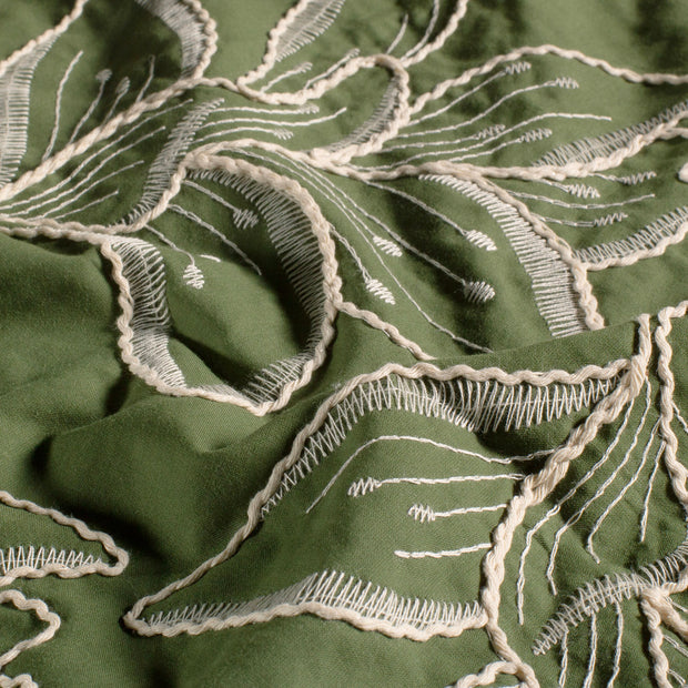 Voile tissu fleurs 