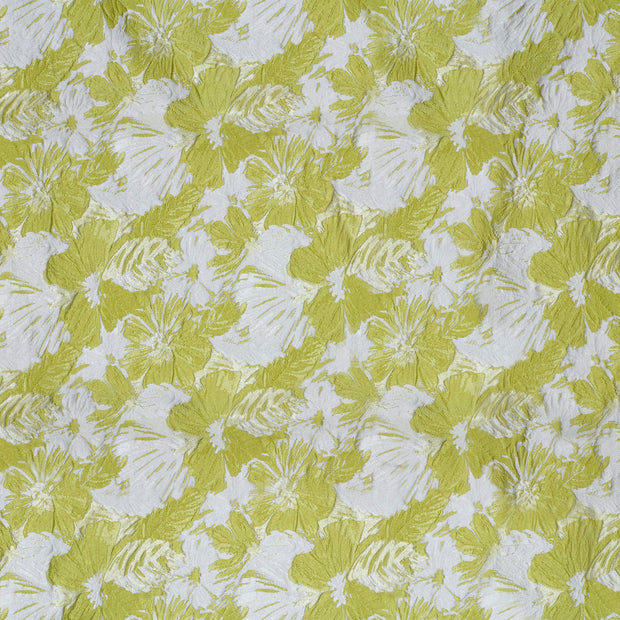 Jacquard fabrik Lime Grün schimmernd 