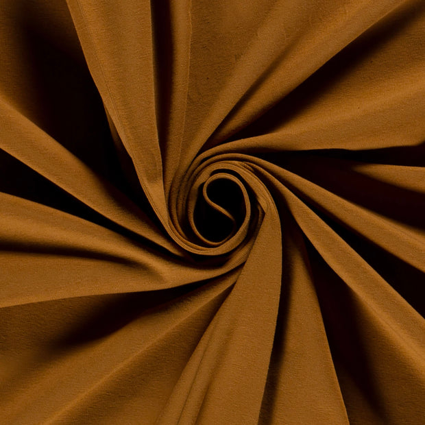 Jersey fabric Unicolour Caramel