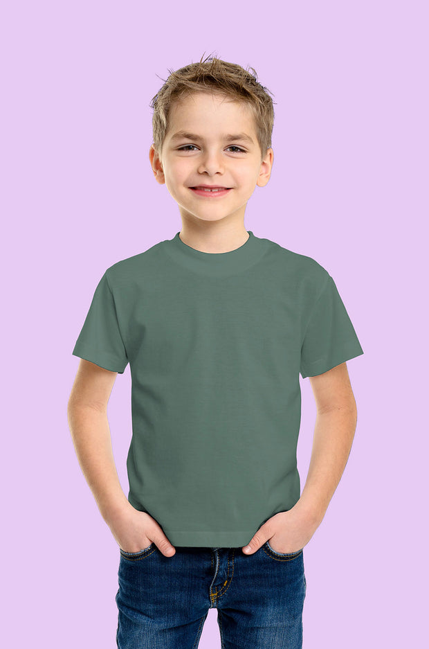 Cotton Jersey GOTS organic fabric Unicolour Dark Green