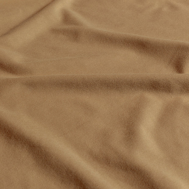 Jersey de Coton GOTS tissu Unicolore Camel
