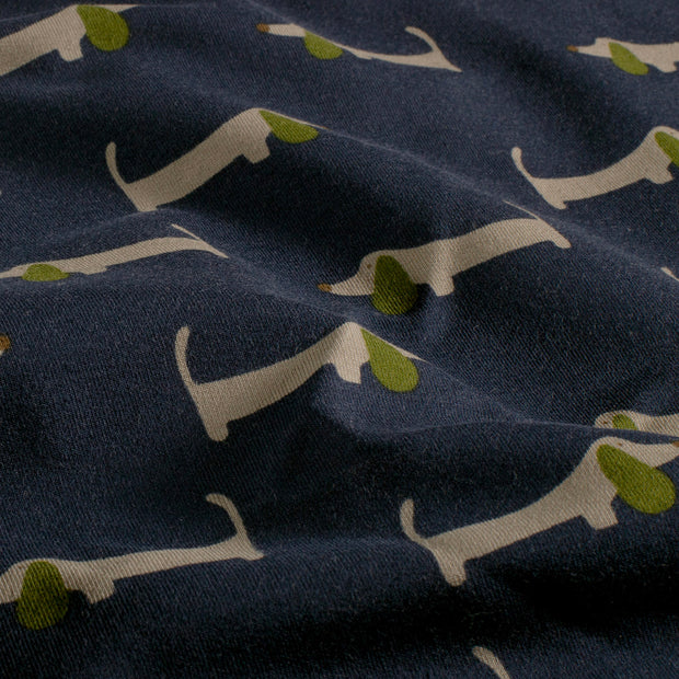  tissu chiens Bleu Marine