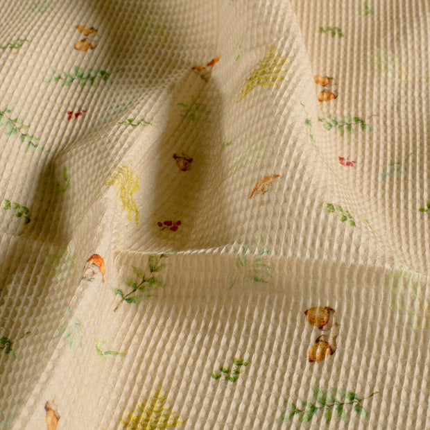 Waffelpiqué fabrik Beige