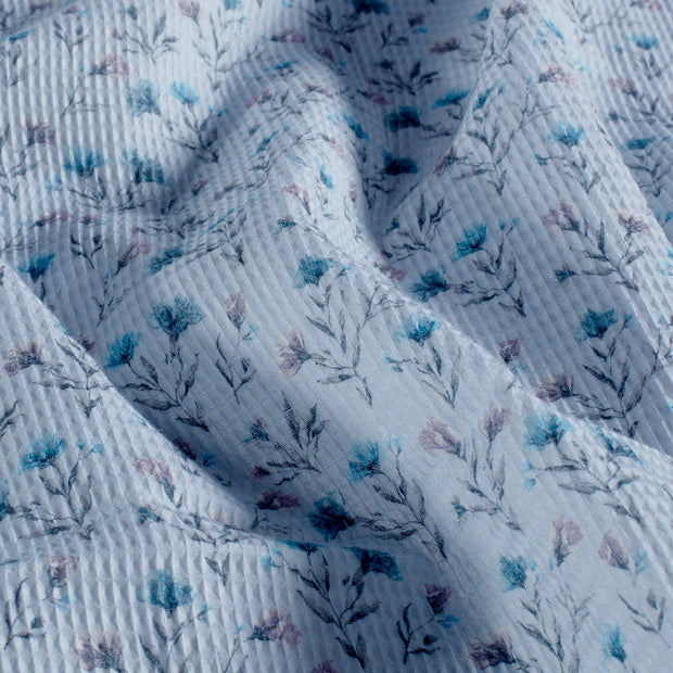 Waffelpiqué fabrik Babyblau